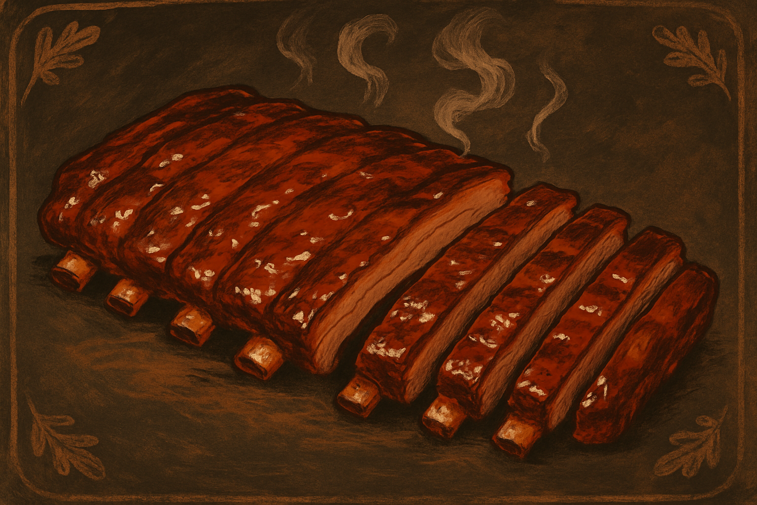 Illustration for Ghost Pepper Suplex Smoked Ribs
