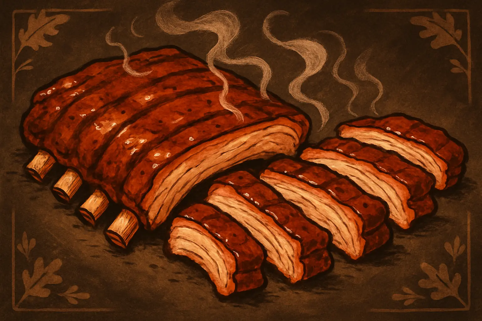 Illustration for Jalapeño Suplex Smoked Spare Ribs
