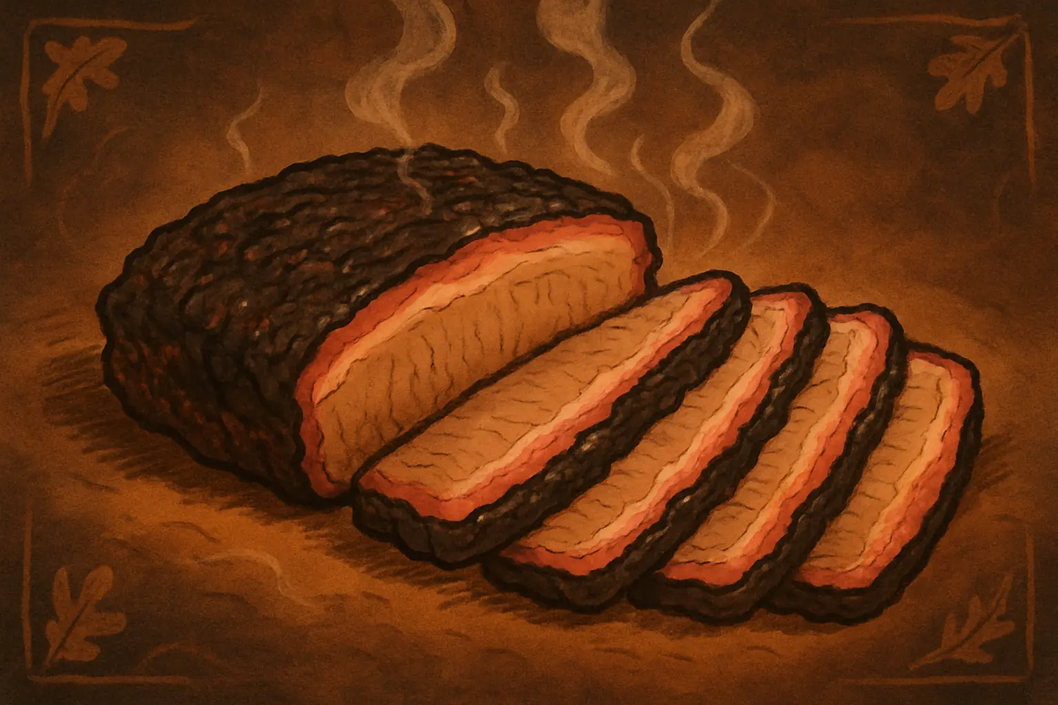Illustration for Smoked Brisket Flat