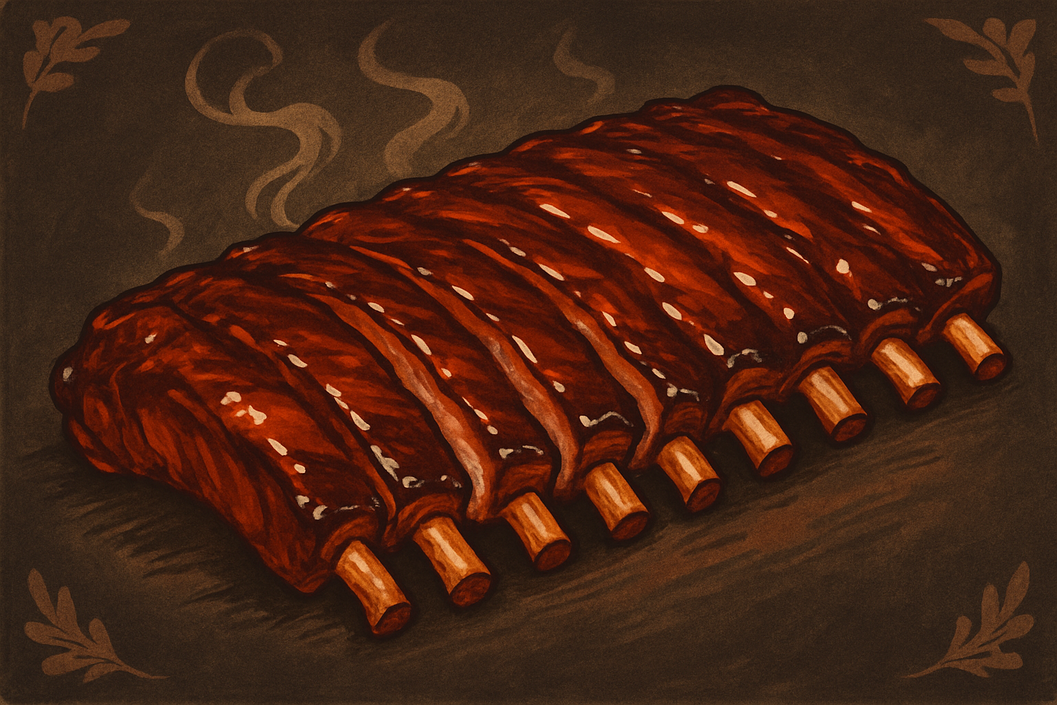 Illustration for Worcestershire-Binder Baby Backs with Meat Church Honey Hog